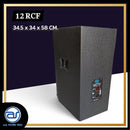 ตู้ลำโพง Point Source ไม้อัดตราภูเขา (เปล่าไม่มีดอก) ขนาดดอก 12" รุ่น 12 RCF (ราคา/ใบ) *ราคาไม่รวมค่าส่ง*