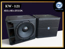 ตู้ลำโพง Sub Woofer ไม้อัดตราภูเขา (พร้อมดอก) ขนาดดอก 12" รุ่น KW - 121 (ราคา/ใบ) *ราคาไม่รวมค่าส่ง*