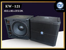 ตู้ลำโพง Sub Woofer ไม้อัดตราภูเขา (พร้อมดอก) ขนาดดอก 12" รุ่น KW - 121 (ราคา/ใบ) *ราคาไม่รวมค่าส่ง*