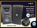 ตู้ลำโพง Point Source ไม้อัดตราภูเขา (พร้อมดอก) ขนาดดอก 8" รุ่น 8 RCF (ราคา/ใบ) *ราคาไม่รวมค่าส่ง*