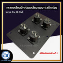 เพลทเหล็กตู้ลำโพง แบบ 4 สปีคค่อน ขนาด 11 x 16 CM. ( สปีคค่อนสีดำ ) *ราคาไม่รวมค่าส่ง*