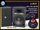 ตู้ลำโพง Point Source ไม้อัดตราภูเขา (พร้อมดอก) ขนาดดอก 12" รุ่น 12 RCF (ราคา/ใบ) *ราคาไม่รวมค่าส่ง*