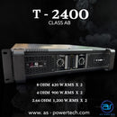 เพาเวอร์แอมป์ 2 CH  A.S. POWER TECH รุ่น T-2400 *ราคาไม่รวมค่าส่ง*