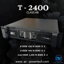 เพาเวอร์แอมป์ 2 CH  A.S. POWER TECH รุ่น T-2400 *ราคาไม่รวมค่าส่ง*