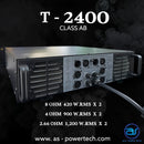 เพาเวอร์แอมป์ 2 CH  A.S. POWER TECH รุ่น T-2400 *ราคาไม่รวมค่าส่ง*