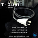 เพาเวอร์แอมป์ 2 CH  A.S. POWER TECH รุ่น T-2400 *ราคาไม่รวมค่าส่ง*
