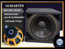 ตู้ลำโพง Sub Woofer ไม้อัดตราภูเขา (พร้อมดอก) ขนาดดอก 18" รุ่น 18 MARTIN (ราคา/ใบ) *ราคาไม่รวมค่าส่ง*