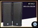 ตู้ลำโพง Point Source ไม้อัดตราภูเขา (เปล่าไม่มีดอก) ขนาดดอก 10" รุ่น AS 10.2 (ราคา/ใบ) *ราคาไม่รวมค่าส่ง*