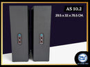 ตู้ลำโพง Point Source ไม้อัดตราภูเขา (เปล่าไม่มีดอก) ขนาดดอก 10" รุ่น AS 10.2 (ราคา/ใบ) *ราคาไม่รวมค่าส่ง*