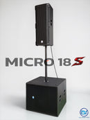 ชุด 1 x 1 ACTIVE แอมป์ในตัว รุ่น MICRO 18S ! *ราคาไม่รวมค่าส่ง*