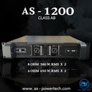 เพาเวอร์แอมป์ 2 CH มีครอสในตัว ! A.S. POWER TECH รุ่น AS - 1200 *ราคาไม่รวมค่าส่ง*