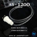 เพาเวอร์แอมป์ 2 CH มีครอสในตัว ! A.S. POWER TECH รุ่น AS - 1200 *ราคาไม่รวมค่าส่ง*