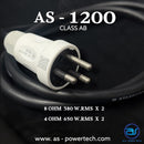 เพาเวอร์แอมป์ 2 CH มีครอสในตัว ! A.S. POWER TECH รุ่น AS - 1200 *ราคาไม่รวมค่าส่ง*