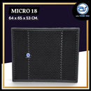 ตู้ลำโพง Sub Woofer ไม้อัดตราภูเขา (เปล่าไม่มีดอก) ขนาดดอก 18" รุ่น MICRO 18 (ราคา/ใบ) *ราคาไม่รวมค่าส่ง*