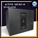 ตู้ลำโพง Sub Woofer ไม้อัดตราภูเขา (พร้อมดอก) ขนาดดอก 18" รุ่น MICRO 18  (ราคา/ใบ) *ราคาไม่รวมค่าส่ง*