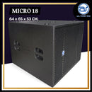 ตู้ลำโพง Sub Woofer ไม้อัดตราภูเขา (เปล่าไม่มีดอก) ขนาดดอก 18" รุ่น MICRO 18 (ราคา/ใบ) *ราคาไม่รวมค่าส่ง*