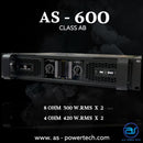 เพาเวอร์แอมป์ 2 CH มีครอสในตัว ! A.S. POWER TECH รุ่น AS - 600 *ราคาไม่รวมค่าส่ง*