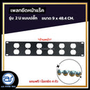 แผ่นเพลทปิดหน้าแร็ค Blank Panel รุ่น 2 U แบบปลั๊ก แถมฟรี ! น็อตยึด *ราคาไม่รวมค่าส่ง*