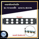 แผ่นเพลทปิดหน้าแร็ค Blank Panel รุ่น 2 U แบบปลั๊ก แถมฟรี ! น็อตยึด *ราคาไม่รวมค่าส่ง*