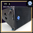 ตู้ลำโพงแขวน Line Array ไม้อัดตราภูเขา (เปล่าไม่มีดอก) ขนาดดอก 8" รุ่น TT - 8 (ราคา/ใบ) แถมฟรี ! สลักสแตนเลส 4 ตัว *ราคาไม่รวมค่าส่ง*