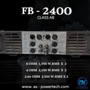 เพาเวอร์แอมป์ 2 CH A.S. POWER TECH รุ่น FB-2400 *ราคาไม่รวมค่าส่ง*