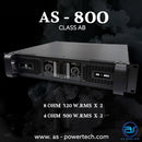 เพาเวอร์แอมป์ 2 CH มีครอสในตัว ! A.S. POWER TECH รุ่น AS - 800 *ราคาไม่รวมค่าส่ง*