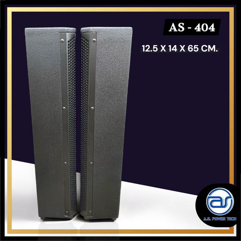 ตู้ลำโพง Column ไม้อัดตราภูเขา (พร้อมใช้งาน) ขนาดดอก 4" รุ่น AS - 404 (ราคา/ใบ)