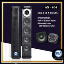 ตู้ลำโพง Column ไม้อัดตราภูเขา (พร้อมใช้งาน) ขนาดดอก 4"+ แหลม 1 ดอก รุ่น AS - 404 (ราคา/ใบ)