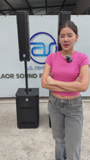 ชุดแอมป์ในตัว ACTIVE TO PASSIVE 2 x 2 รุ่น TD-12454 พร้อมมิกเซอร์และไมโครโฟน !